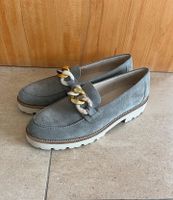 Gabor Loafer hell Grau 9 1/2 44 neu Slipper Schuhe Damen Leder Bayern - Aschaffenburg Vorschau