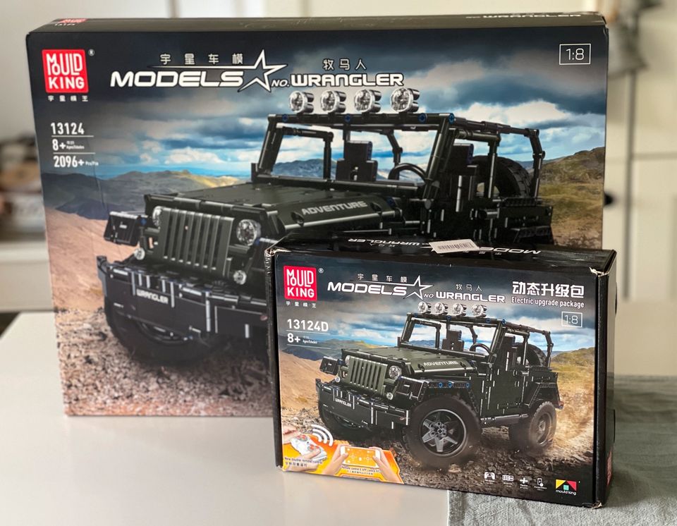 Bausatz Jeep Wrangler 1:8 Set mit Upgrade/ Fernsteuerung in Wanderup