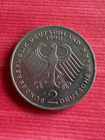 2 DM - Deutsche Mark - BRD - 1990 J - Ludwig Erhardt Niedersachsen - Langlingen Vorschau