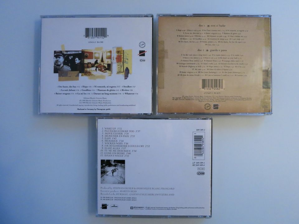 3 CD's STEPHAN EICHER"Engelberg,Carcassonne,non ci badar,guarda" in Berlin