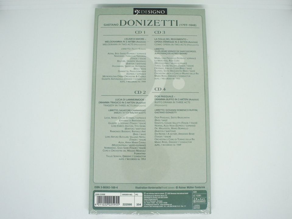 4 CD Set Best of Gaetano Donizetti ⭐️ Oper Don Pasquale Klassik in Berlin