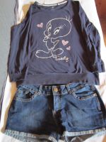 Jeans Shorts & Langarmshirt Gr. 36 Rheinland-Pfalz - Oberheimbach Vorschau