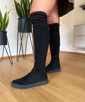 Overknee Stiefel schwarz Wildleder Overknees Herbststiefel Gr. 39 Bayern - Cham Vorschau