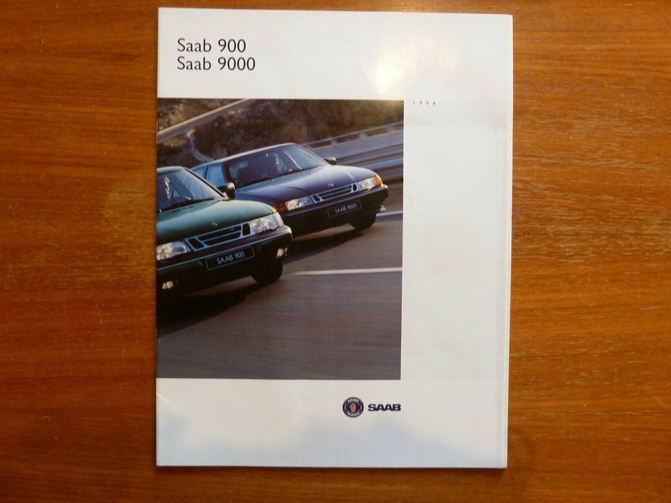 Saab 900 9000: Prospekt Katalog Werbung Reklame in Ritterhude