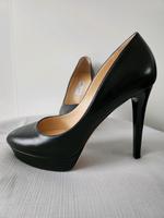Jimmy Choo Damen Pumps Schwarz Leder Platou Gr 38,5 Niedersachsen - Stuhr Vorschau