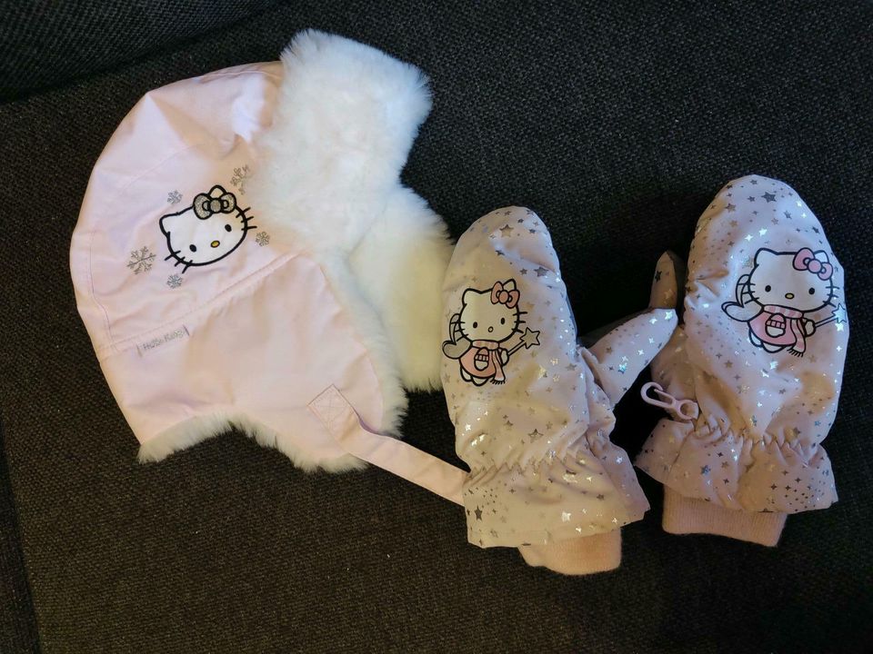 NEUW. Winterset Mütze + Skihandschuhe H&M Hello Kitty Gr. 110 + in Delmenhorst