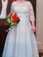Hochzeitskleid Gr. 42 XL, für Schwangere geeignet Hessen - Seeheim-Jugenheim Vorschau