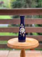 Dunkelblaue Porzellan-Vase mit goldener Blume echt Kobalt Thüringen - Weimar Vorschau