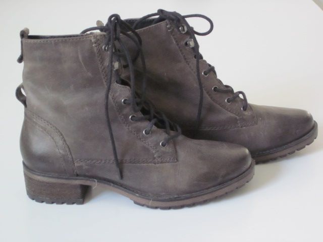 SPM Stiefeletten/Boots Echtleder grau-braun- Gr.37 - NEU in Petersberg