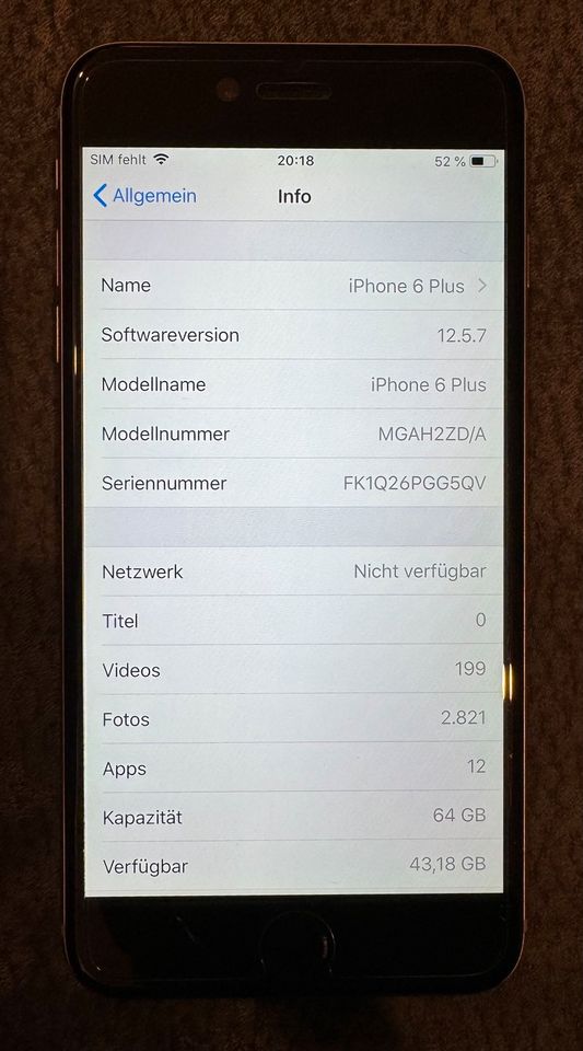 iPhone 6 Plus in Space Gray 64GB in Radegast