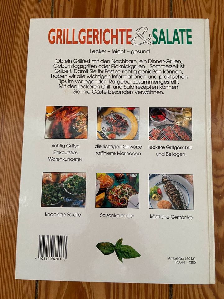 Kochbuch Grillgerichte & Salate von Rosemarie Donhauser in Hamburg