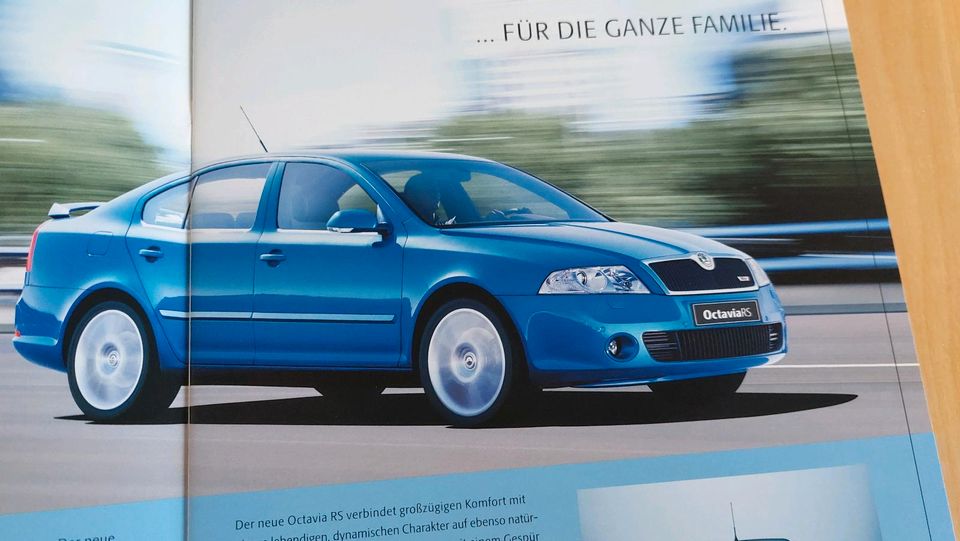 Skoda Octavia RS Combi + Limo mit 200 PS Bj. 2005 2006 Prospekt in Leverkusen