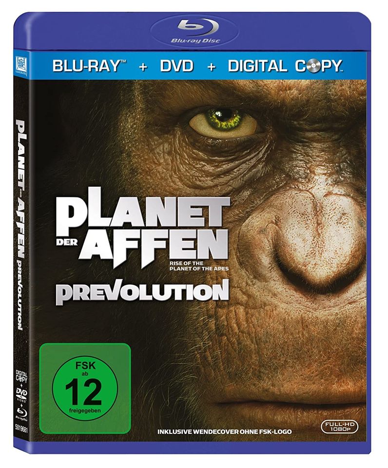 Planet der Affen Prevolution | Blu-ray + DVD | DE | Erstauflage in Neuss