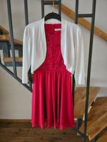 Rotes Kleid Größe 34 inkl. Bolero in weiß Größe 36 Hessen - Rüsselsheim Vorschau