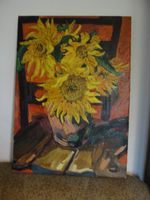 Ölgemälde. Öl auf Leinwand. Sonnenblumen 70 x 50cm Berlin - Charlottenburg Vorschau