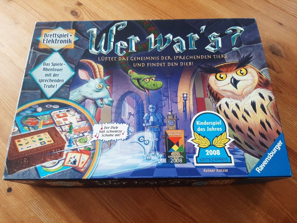 Wer war`s? Ravensburger, Brettspiel+ Elektronik, bespielt in Backnang