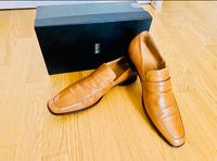 Hugo Boss Herrenschuhe Leder Schuhe Halbschuhe Slipper beige 46 Frankfurt am Main - Kalbach Vorschau