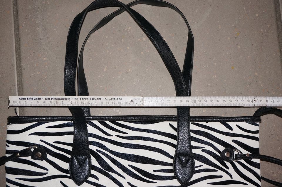Neue Zebra Umhängetasche Einkaufstasche Tasche Schultertasche in Kirchheimbolanden