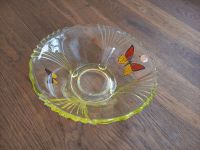 Wunderschöne Vintage Glasschale grün handbemalt Schweden Hannover - Linden-Limmer Vorschau