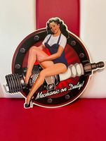 Blechschild Pinup Garage Zündkerze Auto Werkstatt Blech USA deko Häfen - Bremerhaven Vorschau