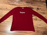 Tommy Hilfiger Langarmshirt M rot Niedersachsen - Ihlow Vorschau
