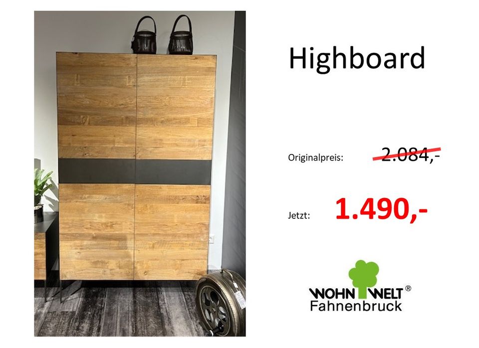 Highboard Leonhard NA113 - Fahnenbruck in Voerde (Niederrhein)
