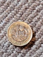 Münze one pound ein Pfund 2016 queen Elisabeth Eckiger rand Thüringen - Hildburghausen Vorschau