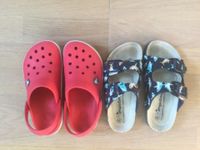 CROCS Sandale & Pantolette Fußbett, blau mit Haifischmotiv Bayern - Gauting Vorschau