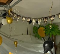 Geburtstag 30 Girlande schwarz gold Bayern - Rottau Vorschau