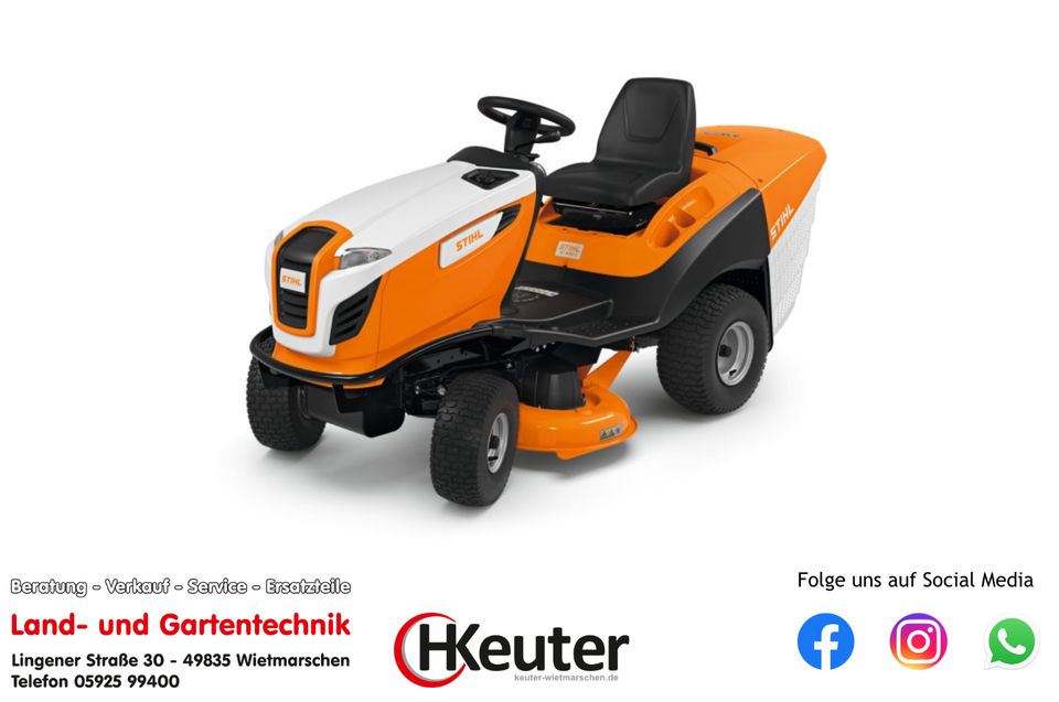 Stihl Rasentraktor Aufsitzrasenmäher mit 2-Zyl. Motor RT 5097 Z in Wietmarschen