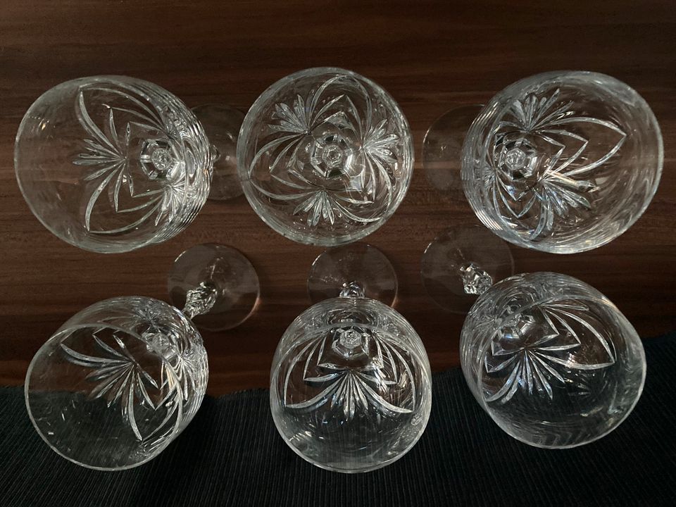 Nachtmann Kristallglas "Tiffany" Diamantschliff Weißwein-/Schnaps in Berlin