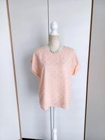 SHEIN rosa rosé Kurzarm Bluse goldenes Muster 40 Sachsen-Anhalt - Lutherstadt Wittenberg Vorschau
