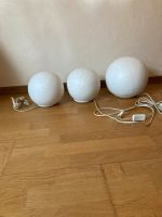 3 schön weiß Keramik Lampen Kugeln Thüringen - Heilbad Heiligenstadt Vorschau