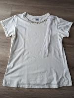 weißes T-Shirt mit Strass- und Perlenverzierung Baden-Württemberg - Karlsdorf-Neuthard Vorschau