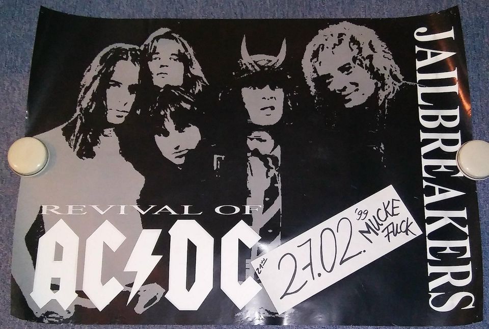 Konzertposter von den Jailbreakers - Revival Of AC/DC von 1999 !! in Röderaue