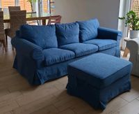 Ektorp 3 Sitz Sofa Ikea in Blau mit Hocker Niedersachsen - Oldenburg Vorschau