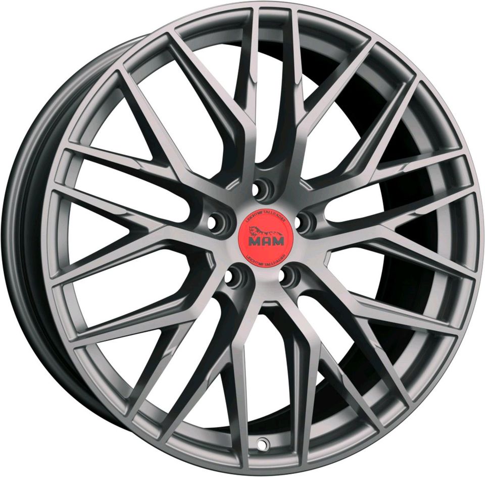 Alufelgen MAM RS4, 19 Zoll, 5x112, VW, Audi, Seat, Skoda in Langsur