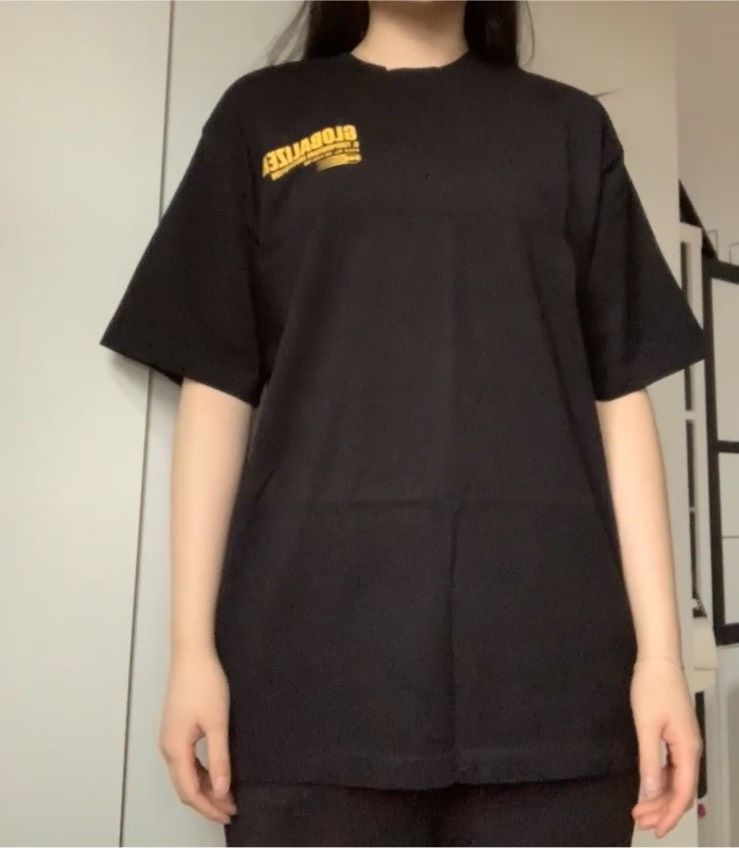 Oversized Unisex T-Shirt mit Motiv am Rücken | Rückenmotiv in Hamburg