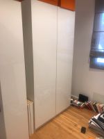 Pax Schrank 100x35x201 cm mit zwei Fardal weiß hochglanz Türen München - Allach-Untermenzing Vorschau