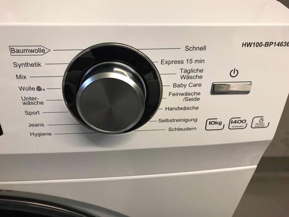 Waschmaschine Haier 10 kg 1.400 UpM A+++ WIE NEU in Sulzbach