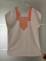Sommer-Set: 3/4-Jeans, apricotfarben u. Oberteil mit Häkeleinsatz Rheinland-Pfalz - Nastätten Vorschau