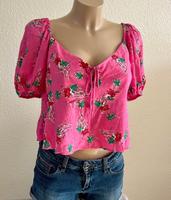 NEU ZARA BLUSE XXL 44 Pink viskose Blume floral y2k T-shirt retro Baden-Württemberg - Aichtal Vorschau