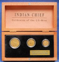 2.5, 5, 10 Dollars GOLD USA Indian Chief Head Gold Set Brandenburg - Caputh Vorschau