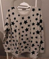 ** Yessica C&A Sweatshirt grau mit schwarzen Sternen Größe M Rheinland-Pfalz - Weitersburg Vorschau
