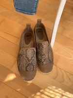 Espadrilles von H&M Gr 39 Schlangenprint beige Bayern - Gaukönigshofen Vorschau