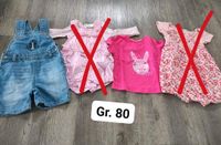 Sommer Set Mädchen Bodys T-Shirt Lautzhosen Gr.80 Sachsen-Anhalt - Tangermünde Vorschau