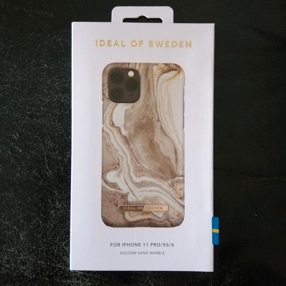 IDEAL OF SWEDEN iPhone 11 Pro/XS/X Handyhülle Golden Sand Marble in Rosendahl