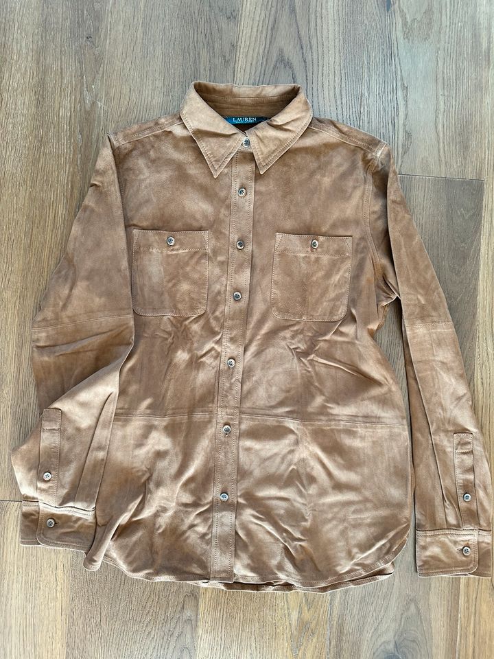 Polo Ralph Lauren Leder Hemd Bluse Wildleder braun neu in Ingolstadt