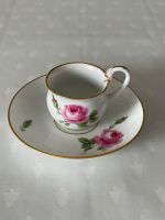 Porzellan Tasse Untertasse Meissen Meißen Rose Schwan Goldrand Sachsen-Anhalt - Ballenstedt Vorschau