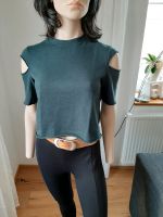 ❤️ H&M Cutout Sweat, Crop Shirt grün Gr. S Rheinland-Pfalz - Birkweiler Vorschau